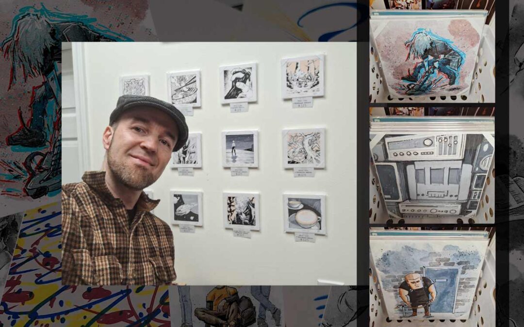 Art at Andy’s Records in Grayslake